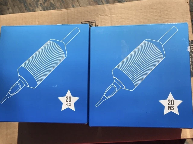 40 empuñaduras para tubos de tatuaje 1"" 5 pies, 7 pies, 9 pies, 11 pies caducan 12/2025