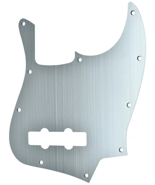 New pickguard JAZZ BASS ALU brossé - silver - guitare JB 4 cordes