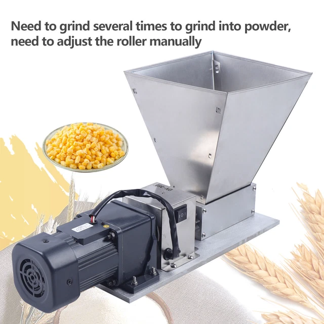 Grinder elettrico 2 mulino a rulli Home Brew Mill 75 giri frantoio malto con imbuto 4 L