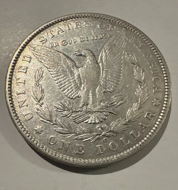 USA SILVER COIN MORGAN DOLLAR 1888 O "Hot Lips" Error Coin