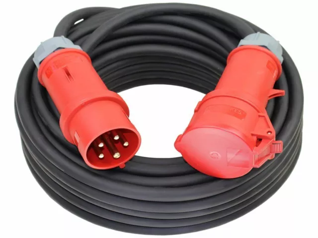 CEE Starkstromkabel H07RN-F 400V Kabel 32A 5x4/5x6 mit MENNEKES Stecker/Kupplung