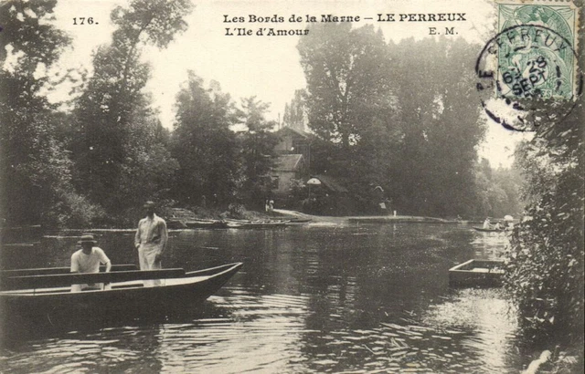 Les Bords de la Marne-LE PERREUX L'lle d'Amour CPA Saintry - L'Arcadie (180031)