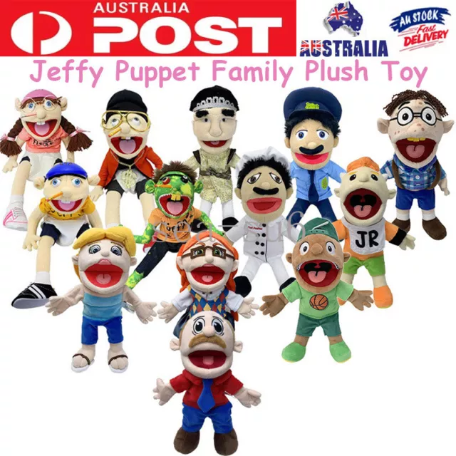 Jeffy Puppet Jeffy Hand Puppet Plush Toy 22.8in Stuffed Doll Kids gift new