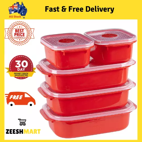 Decor Microsafe Oblong food containers storage Set leakproof plastic lunch box