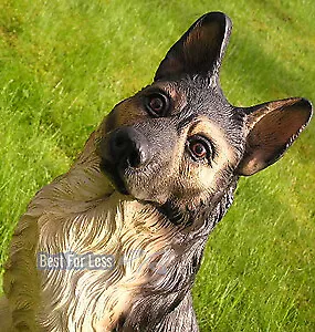 Deko Schäferhund Hund Deutscher Figur Statue Skulptur Fan Garten Eingang Hunde