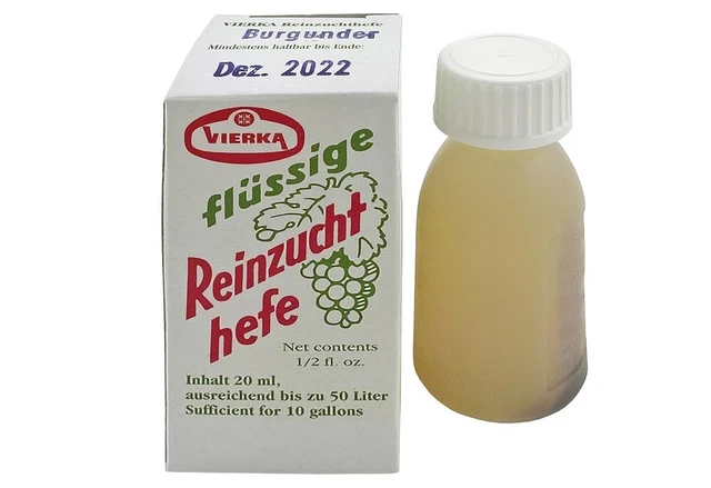 VIERKA HAUSRAT Weinhefe Rasse 'Burgunder' (rot) für 50 l 2
