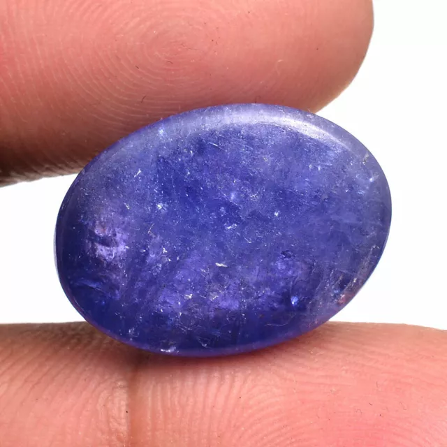 25.00 Cts Natural Tanzanite Certified Vibrant Blue Superb Huge Cabochon Gemstone 3