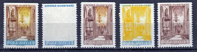 Test print test stamp prøve Uppsala cathedral 1968 slania cut top