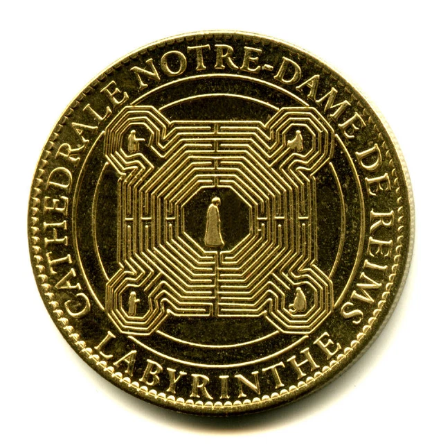 51 REIMS Cathédrale, Labyrinthe, 2011, Arthus-Bertrand