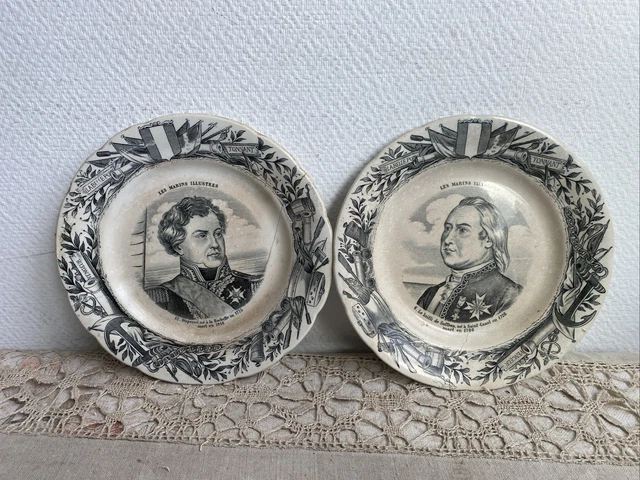 Assiette Polychrome 1824 Décor Chasse Signées Choisy