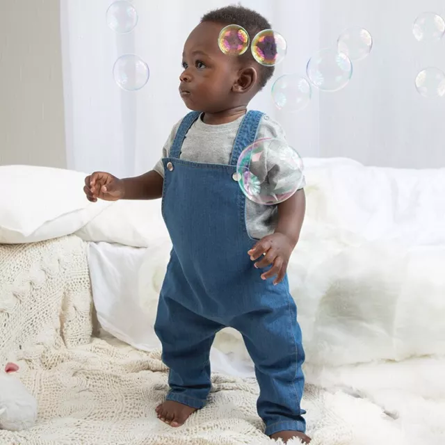 Babybugz Bambino Rocce Denim Dungarees BZ56 - Bambino Cotone Dungarees 3