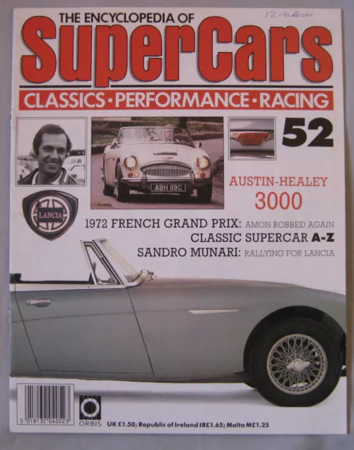 SUPERCARS Orbis magazine Issue 52 Featuring Austin-Healey 3000 cutaway & poster