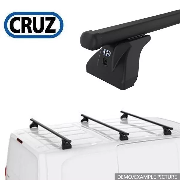 CRUZ CARGO XPRO Vollmetall Dachträger 3-Träger für RENAULT TRAFIC 2 - H2 - 01-14