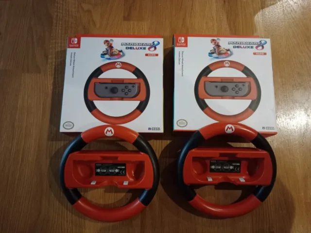 Volant Deluxe Wheel Mario kart 8 Nintendo Switch Lot De 2