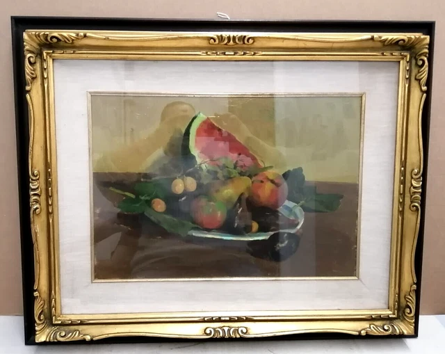 Olio Su Tavola  Anni '60  - Natura Morta - Masaniello Luschi