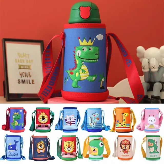 Cartoon Water Bottle Case Cloth Water Bottle Carrier Bag  Kids