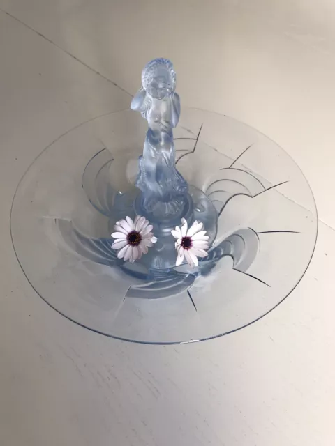 Fioriera centrotavola vaso Cristallo Vetro Tipo Lalique stile liberty