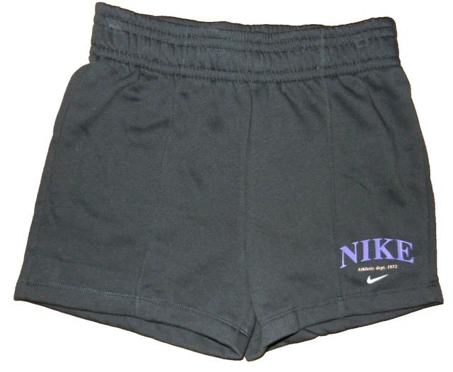 Nuovi pantaloncini da scuola Nike neri atletici da corsa per ragazza taglia large -12-13 anni