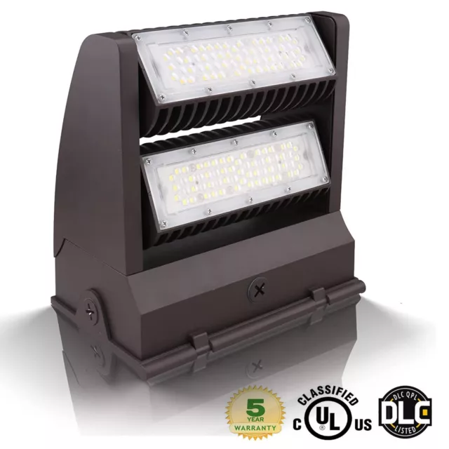 120W Rotatable LED Wall Pack Light, Adjustable Head Replaces 450W MH Fixtures