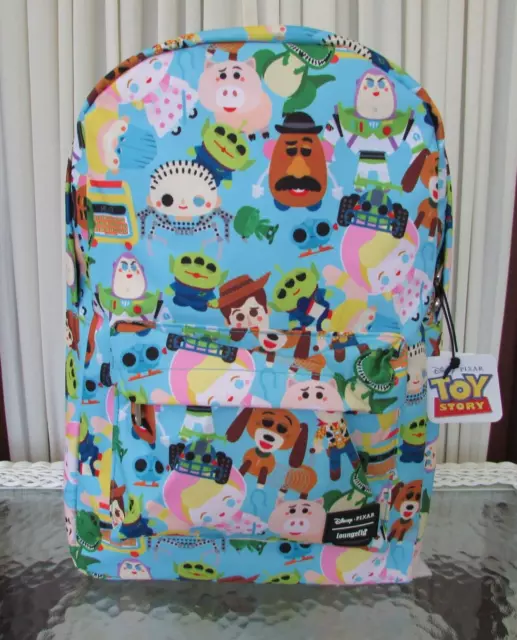 Disney Loungefly Toy Story Backpack School Travel Bag Pixar Chibi NWT