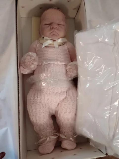 Ashton Drake Baby Emily Doll Reborn Infant w/Box red hair sleeping baby ginger