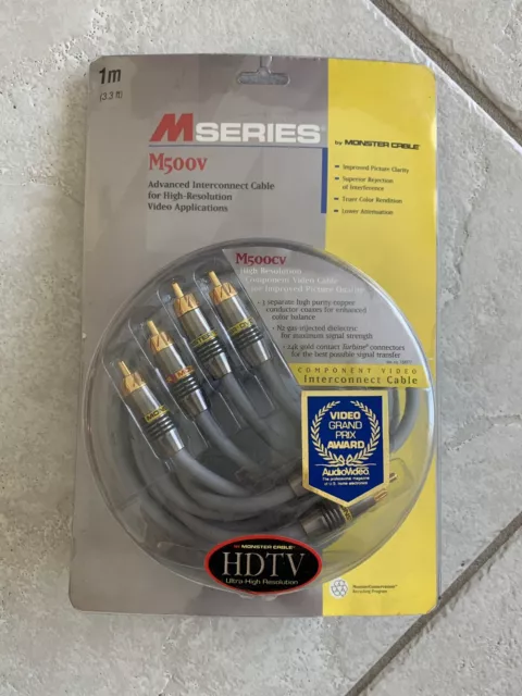 Monster M500V Component Video Cable 1m Length