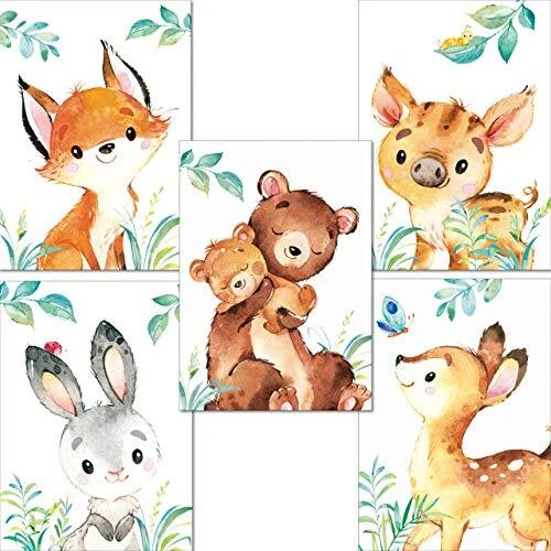 - Set di 3 poster per la cameretta dei bambini, formato DIN A4 I, decorazione d