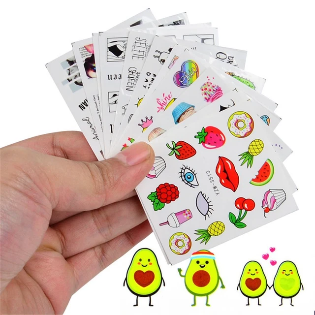 d&#39;eau Autocollant pour ongles Stickers pour ongles Décoration d&#39;ongles