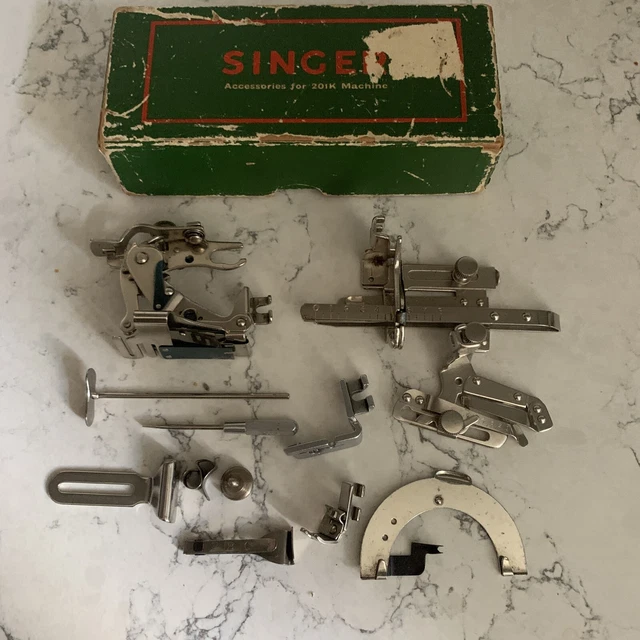 VINTAGE SINGER SEWING Machine Parts Attachments Accessories 201K