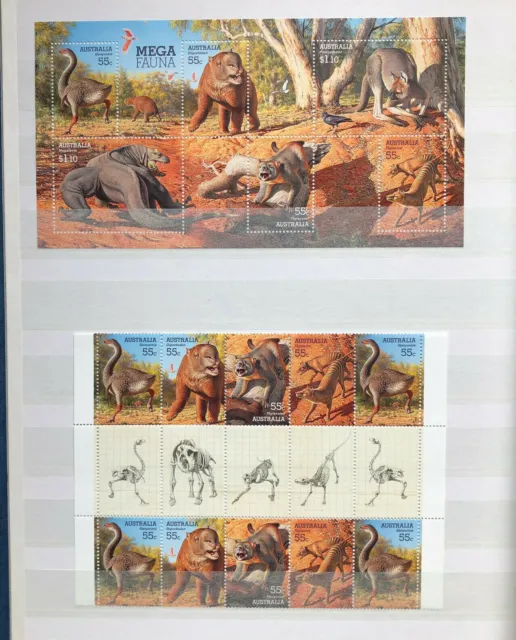 Australien Briefmarkenalbum - Postfrisch und gestempelt mit besseren Stücken