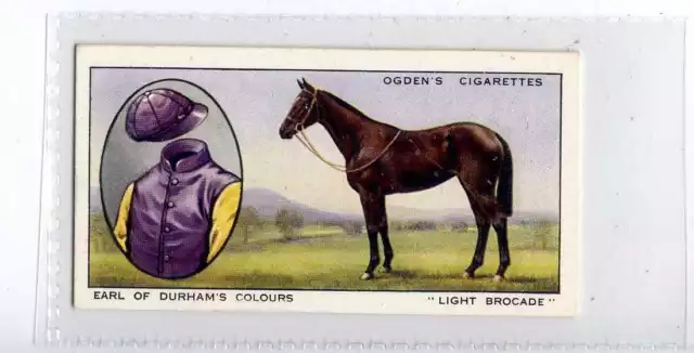 (Jg2973) OGDENS,PROMINENT RACEHORSES OF 1933,LIGHT BROCADE,1934,#22
