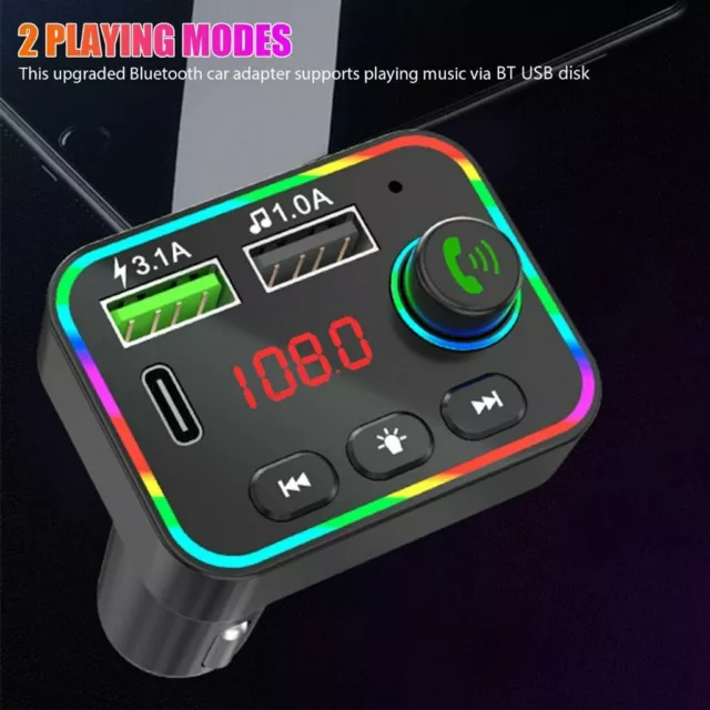 FM Transmitter Radio Audio MP3 Player USB Bluetooth Auto Ladegerät Adapter KFZ