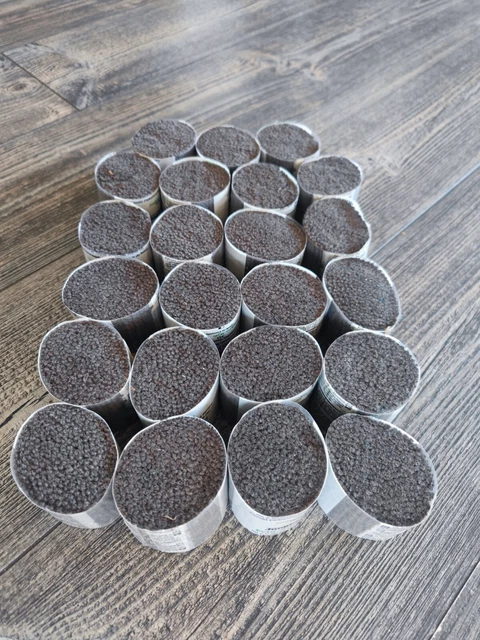 Knüpffäden, 23 Schnittpacks, granit, Fein - Smyrna - Wolle ( Nr. 534 )
