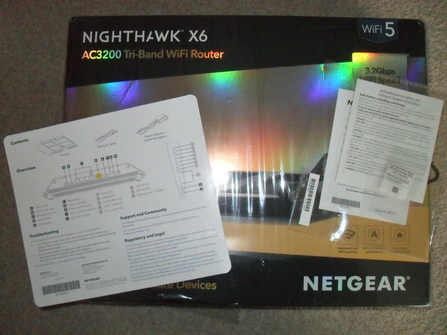 NETGEAR R8000 Nighthawk X6 Tri-Band 3.2Gbps Router - Black 12