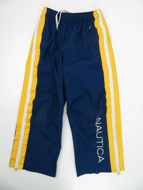 Nautica Warm Up Jogging Blue Yellow Pants Kids Small (5)