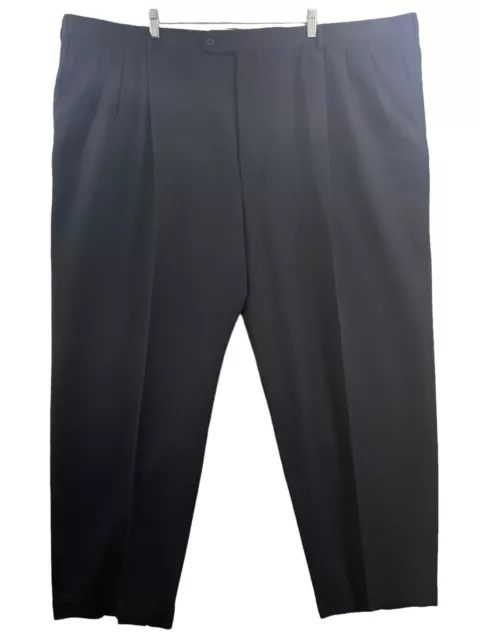 Givenchy Pants Mens Sz 52x30 Navy Blue Monsieur Suit Dress Chino Slacks 52R USA