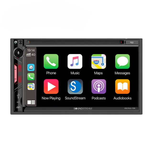 Soundstream VRCPAA-7DR 2-Din 7" DVD Receiver w/ Bluetooth Carpaly & Android Auto