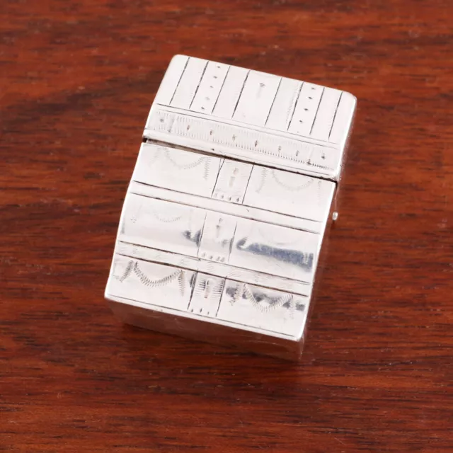 Figural Dutch .833 Silver Pill,Stamp Box In Dresser / Desk Form 1830 No Mono