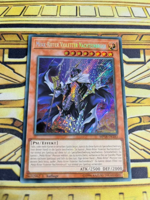 Yugioh Mekk-Ritter Violetter Nachteinbruch MP18-DE183 Secret Rare