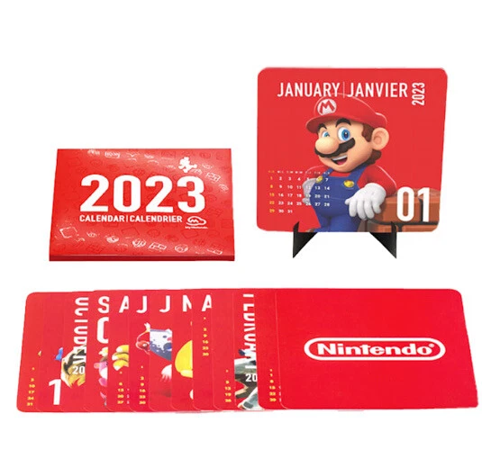 MY NINTENDO REWARDS Desk Calendar 2023 Mario Animal Crossing Zelda 