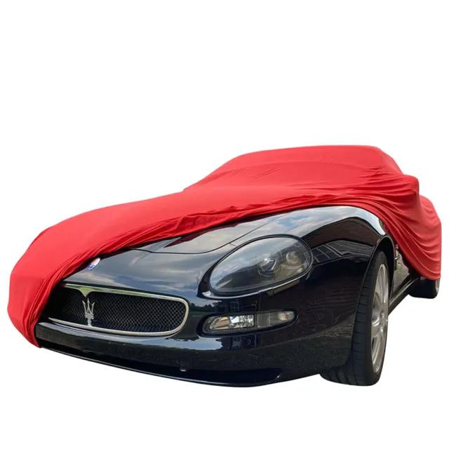 Autoabdeckung passend für Maserati Spyder für Innen Rot NEU Ganzgarage