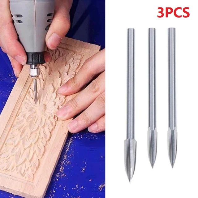 Outils de sculpture sur bois de précision ensemble de 3 pièces pour travail de