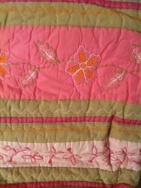 Pottery Barn PB Teen HENNA PINK Twin QUILT & PILLOW SHAM Set NEW