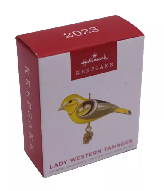 NIB 2023 Hallmark Keepsake Ornament -- Lady Western Tanager Yellow Bird