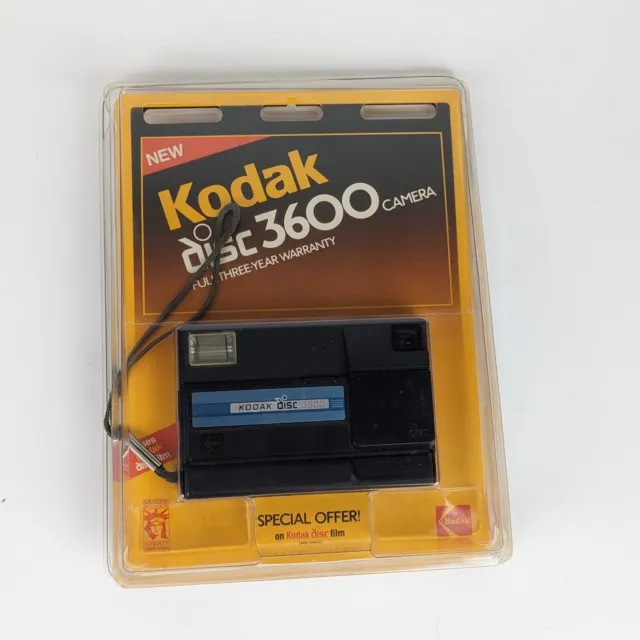 Kodak Disc 3600 Vintage Camera Open Package 1985 Tested Works*