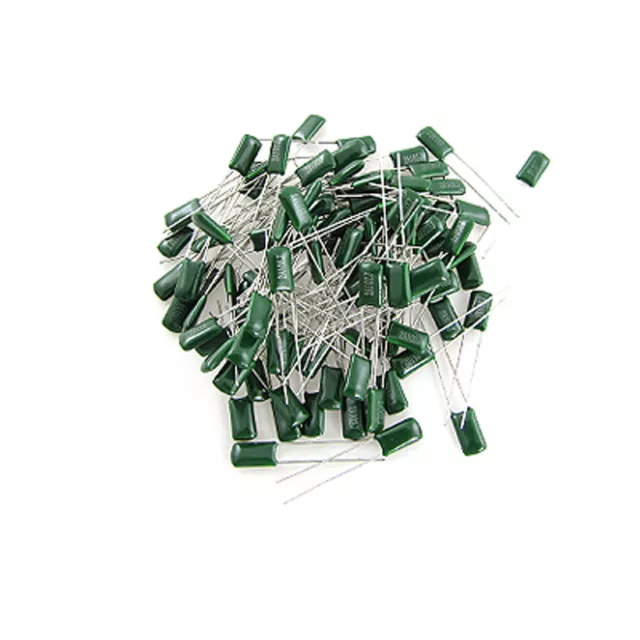 100 x DC 100V 1000pF Polyester Film Capacitors