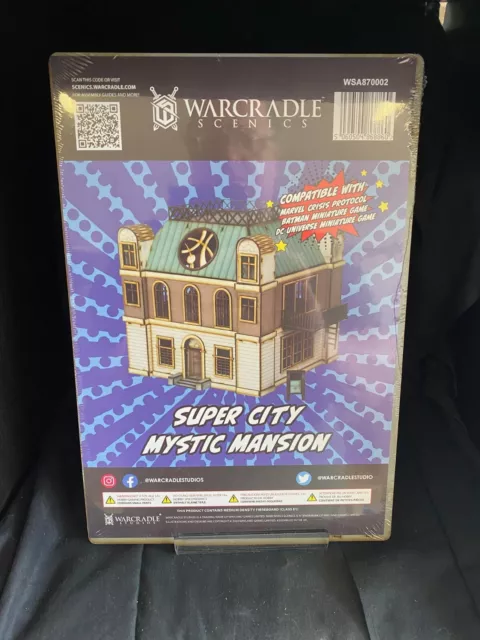 Warcradle: Super City Mystic Mansion (RPG Wargame Heroclix Scenery; Brand New)