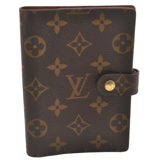 Authentic Louis Vuitton Monogram Agenda PM Notebook Cover R20005 LV 9517H