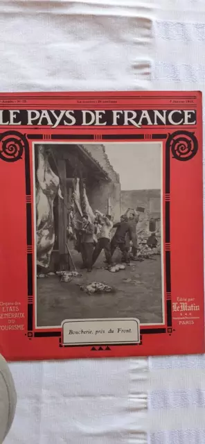 Guerre 14 - 18 revue LE PAYS DE FRANCE (13 revues)