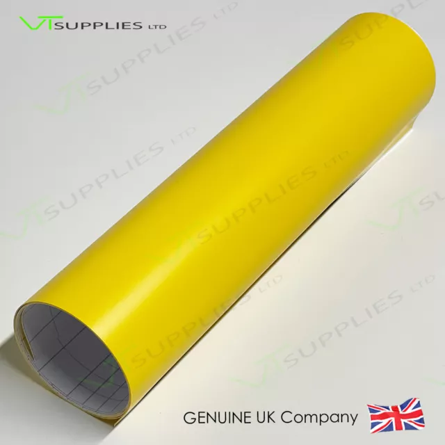 Matt Yellow Vinyl Wrap Car Film (Air/Bubble Free Matte)  All Vehicle Sizes